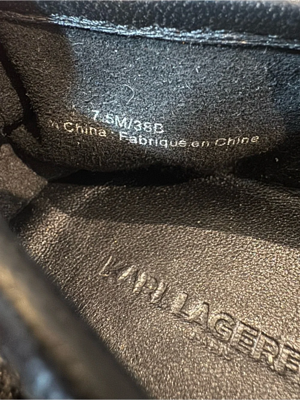 Karl Lagerfeld Paris Black Crochet Espadrille Flats Women’s Size 7.5
